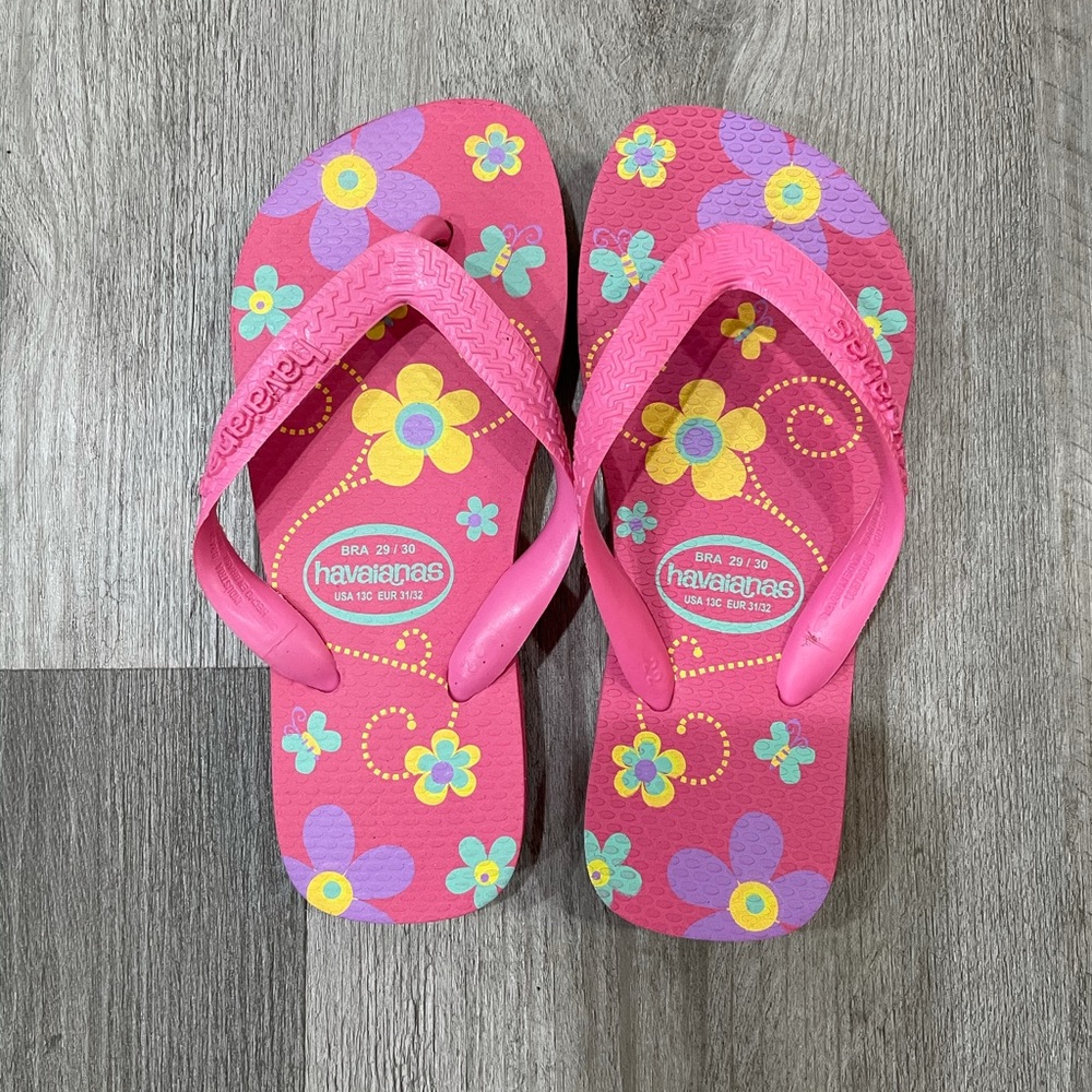 Havaiana flip flops girls size 13